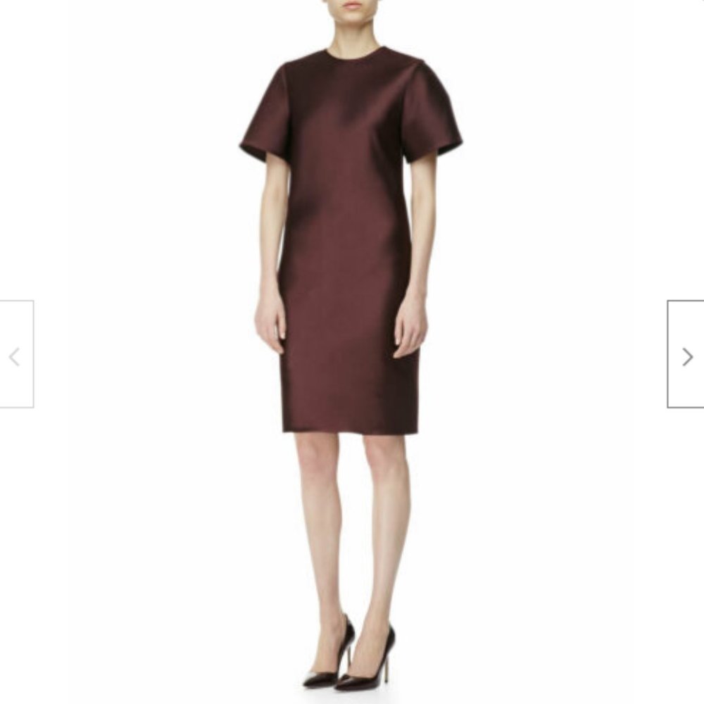ALEXANDER WANG Fringe Back Short Sleeve Dress